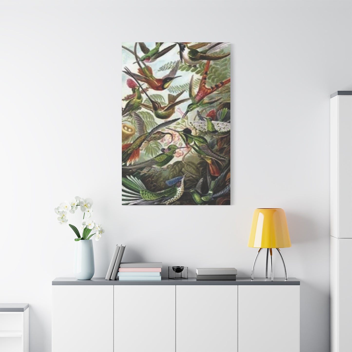 Humming Birds Painting Wall Art & Canvas Prints