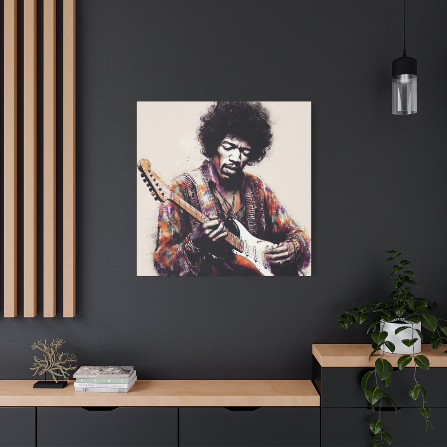 Jimi Hendrix Colorful Poster Wall Art & Canvas Prints