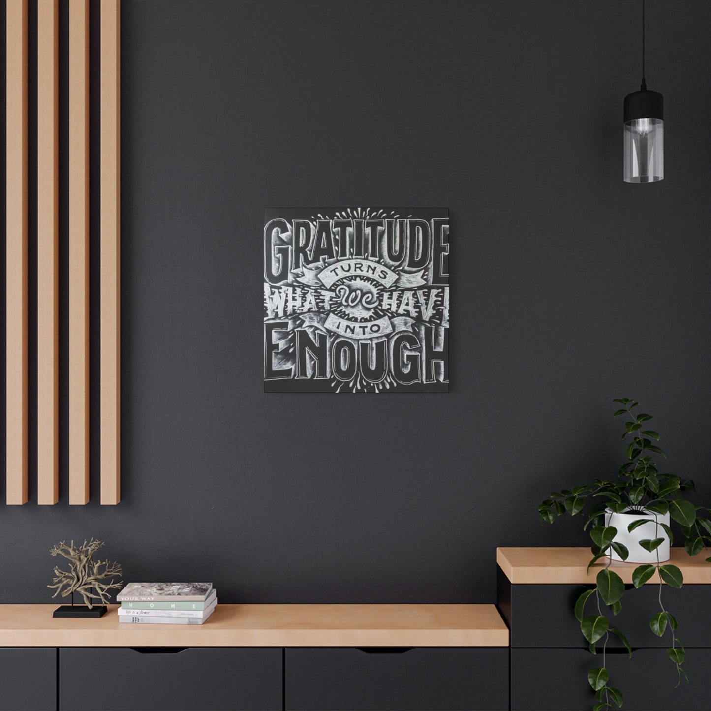 Gratitude Chalkboard Wall Art & Canvas Prints