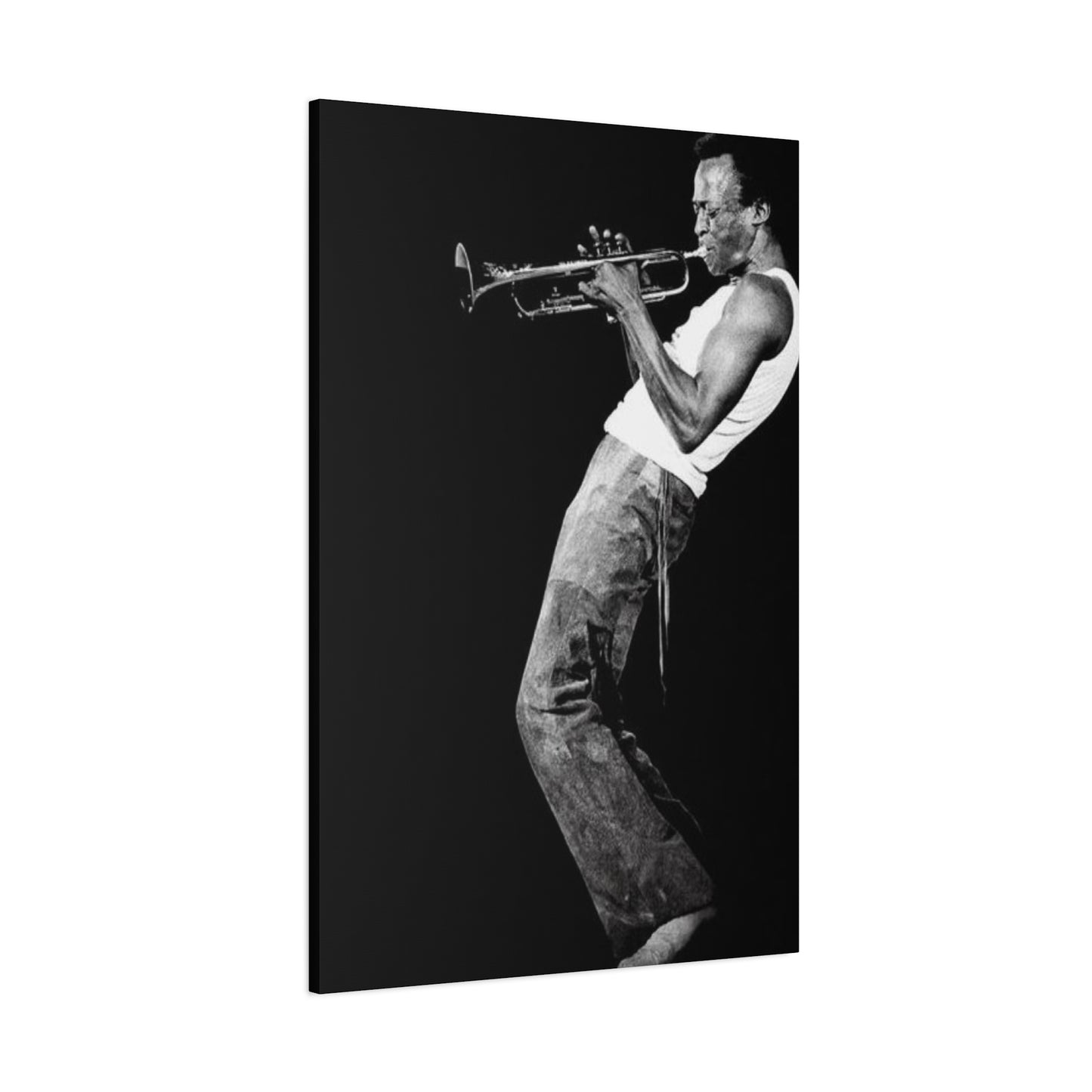 Black And White Jazz Instrument Artist Wall Art & Canvas Prints