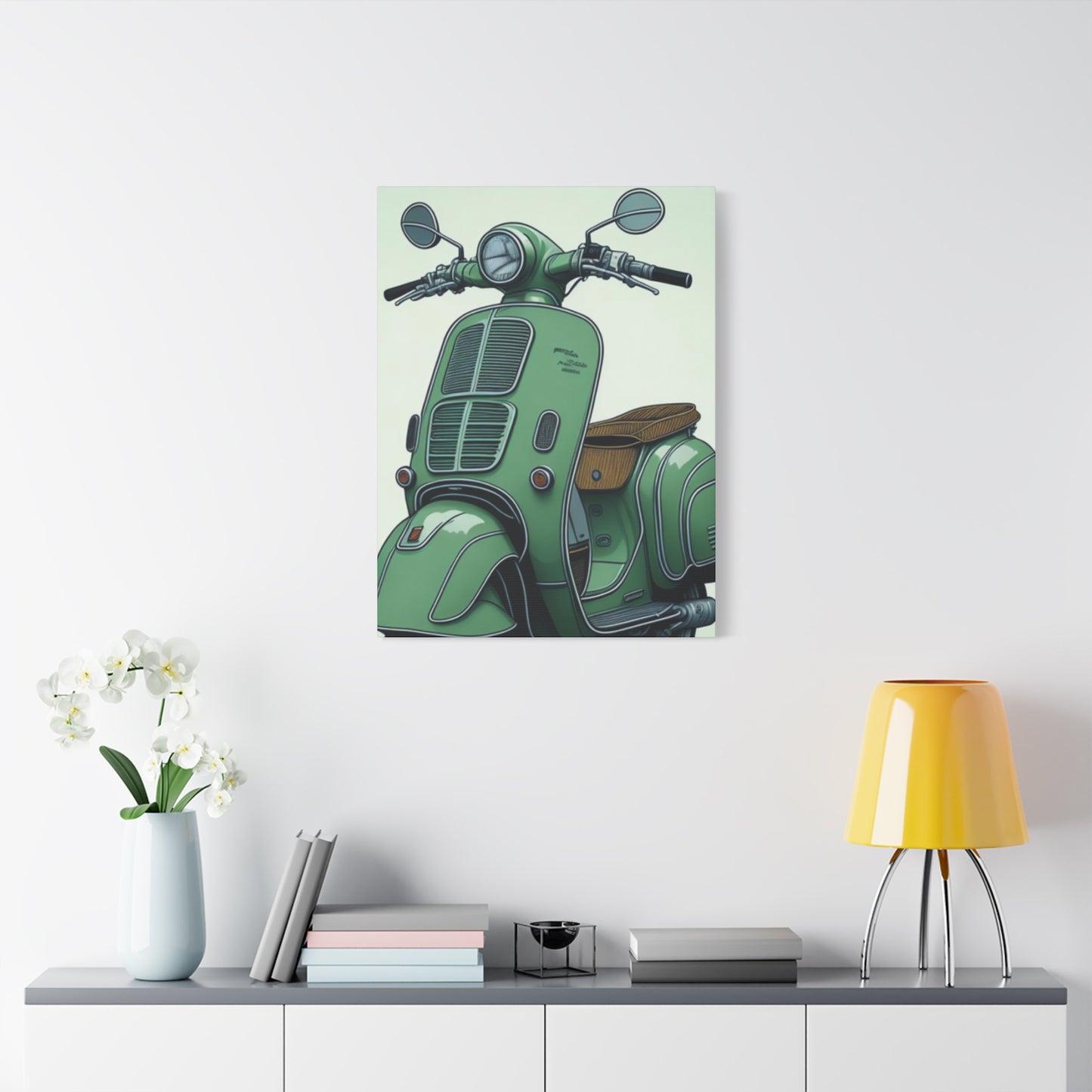 Jesper Scooter Poster Motorcycle Wall Art & Canvas Prints