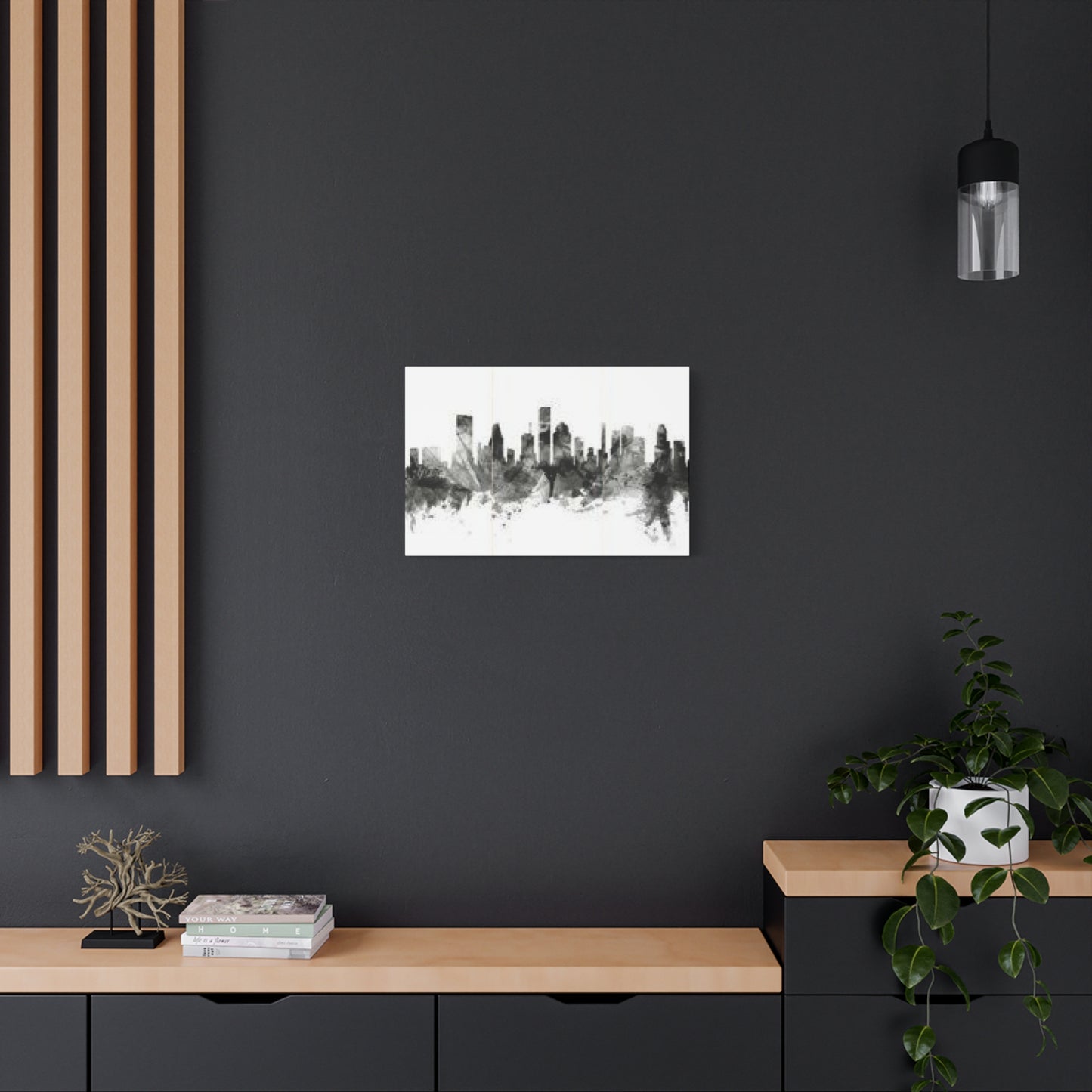 Black & White Houston Skylines Wall Art & Canvas Prints