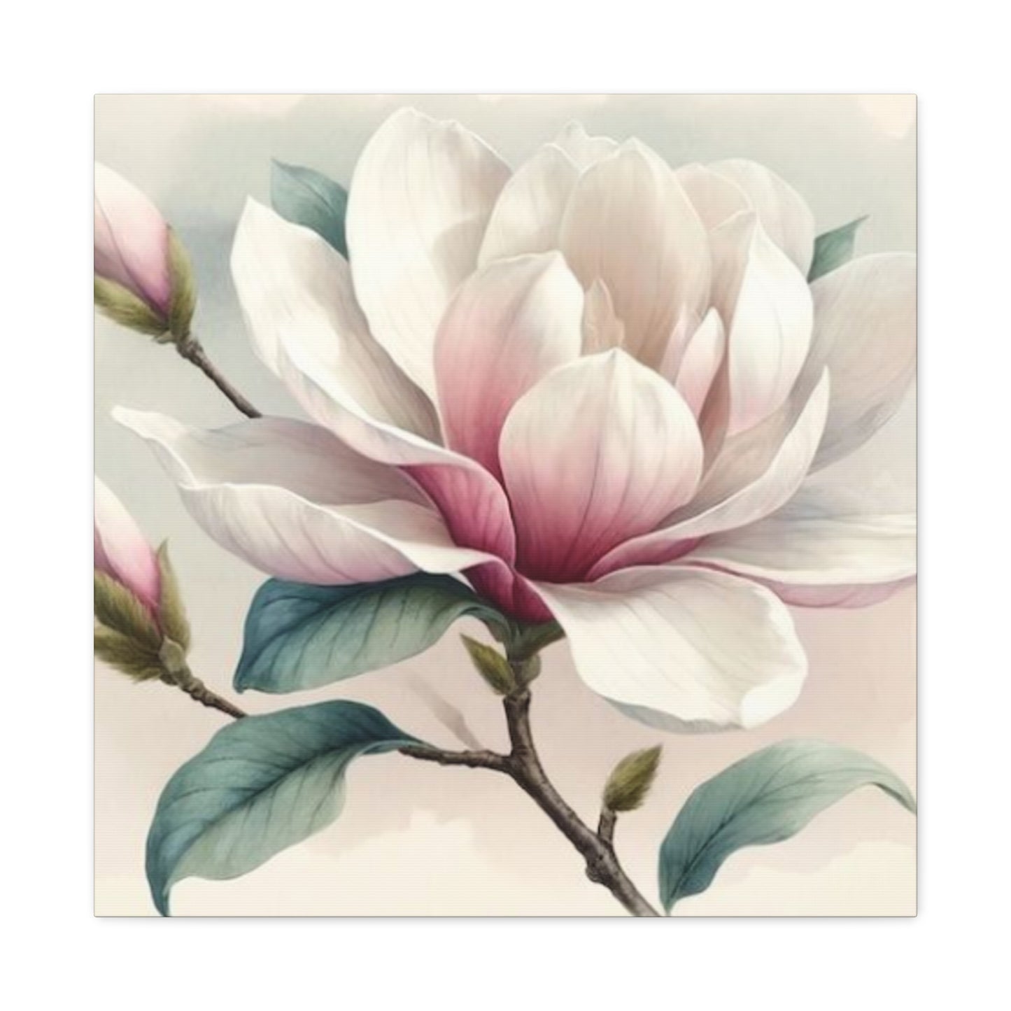 Pink Magnolia Flower Wall Art & Canvas Prints