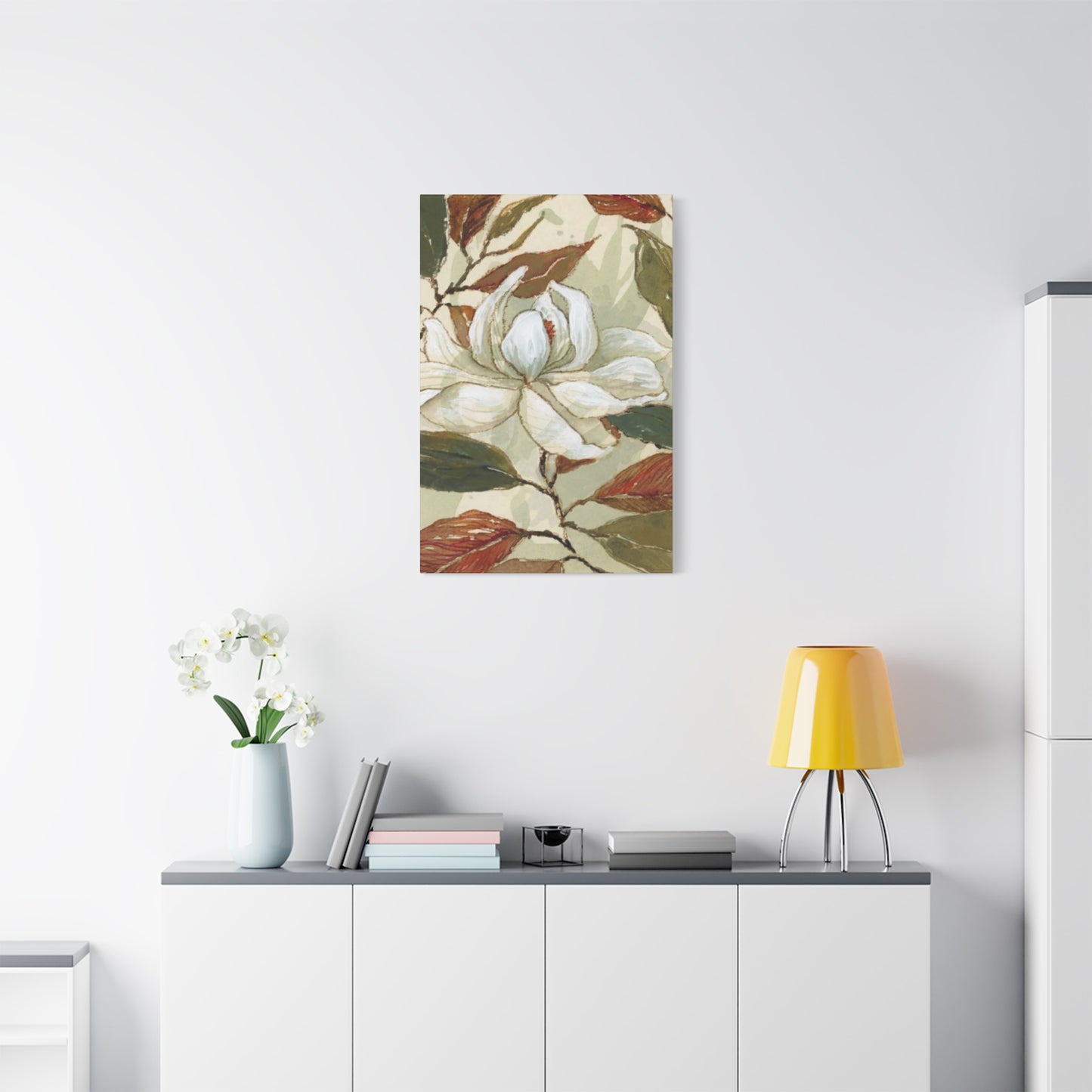 White Magnolia Flower Wall Art & Canvas Prints