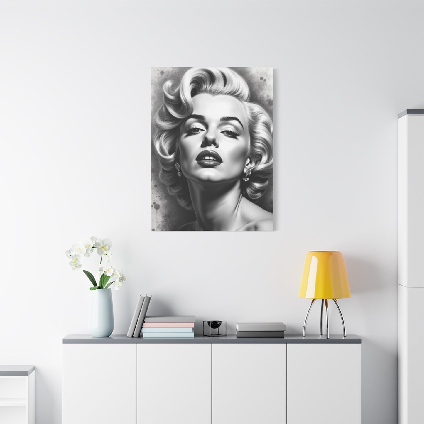 Monochrome Beautiful Marilyn Monroe Wall Art & Canvas Prints