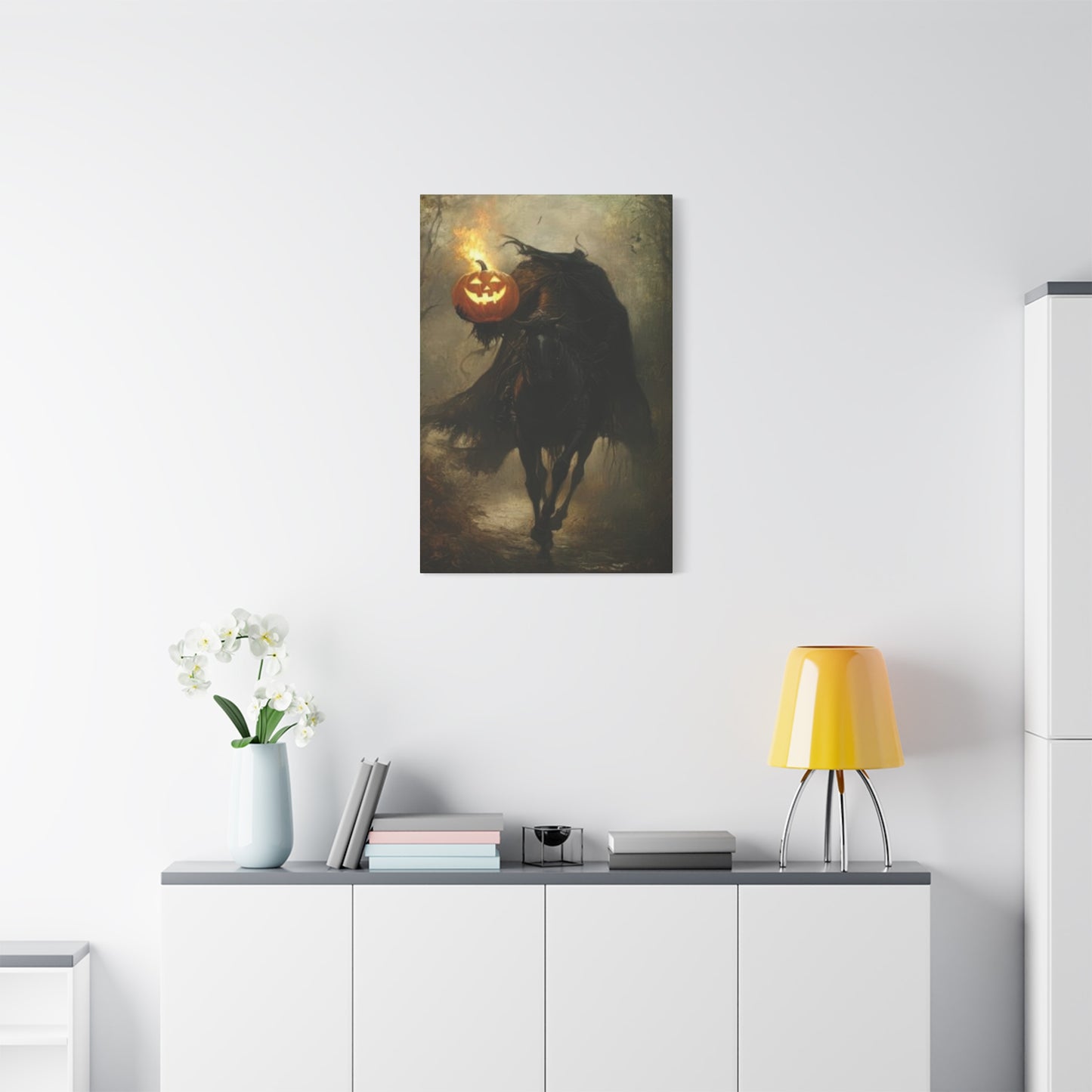 Halloween Horse Rider Wall Art & Canvas Prints