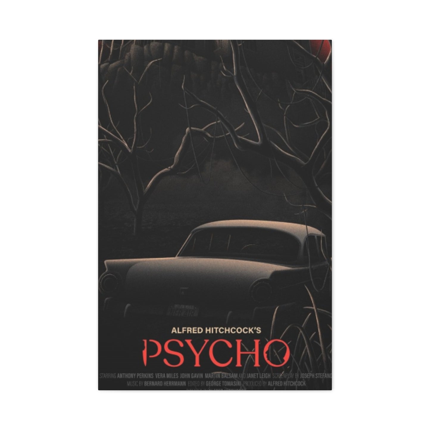 Psycho Horror Movie Poster Wall Art & Canvas Prints