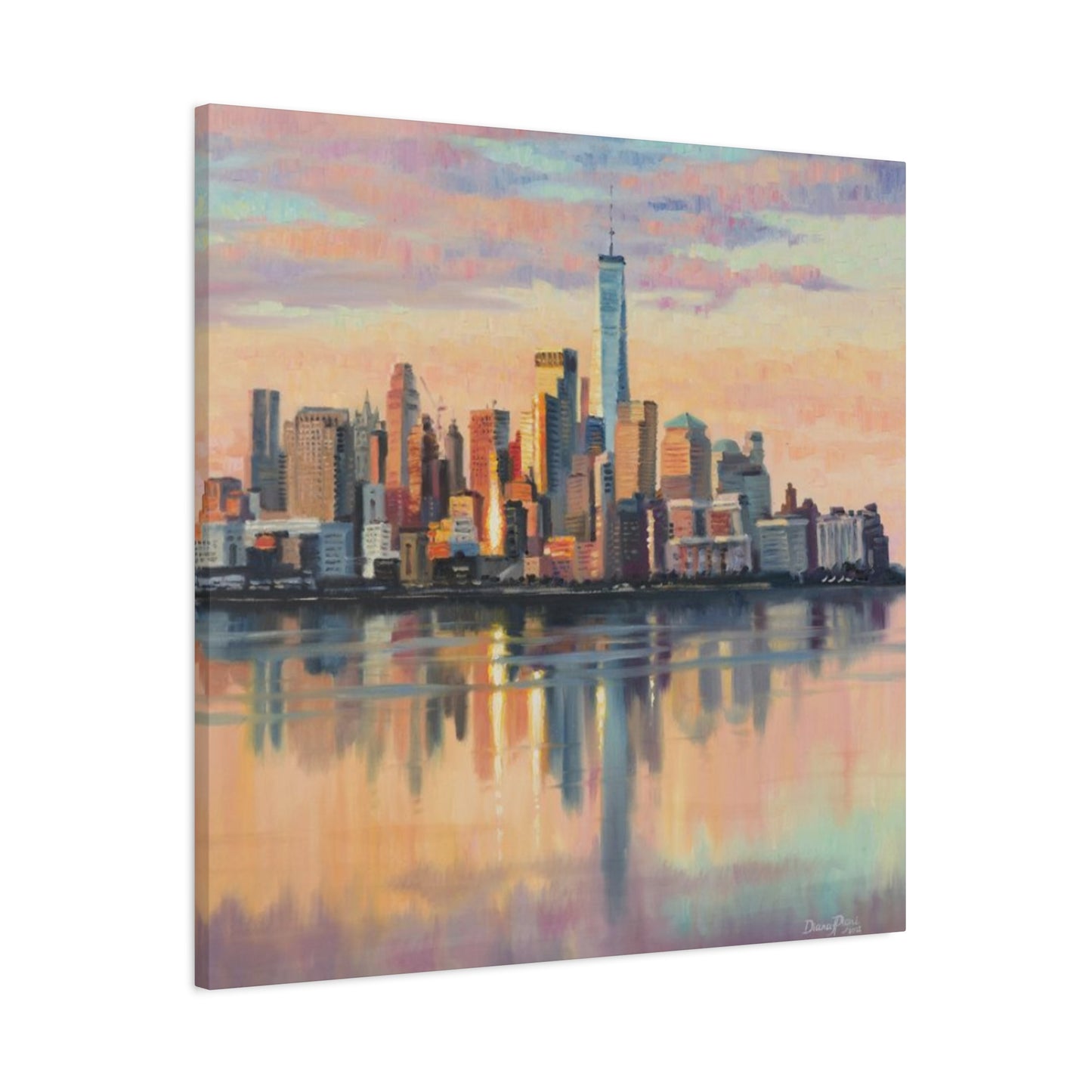 Skyline View From Sea NYC Skylines Wall Art & Canvas Prints