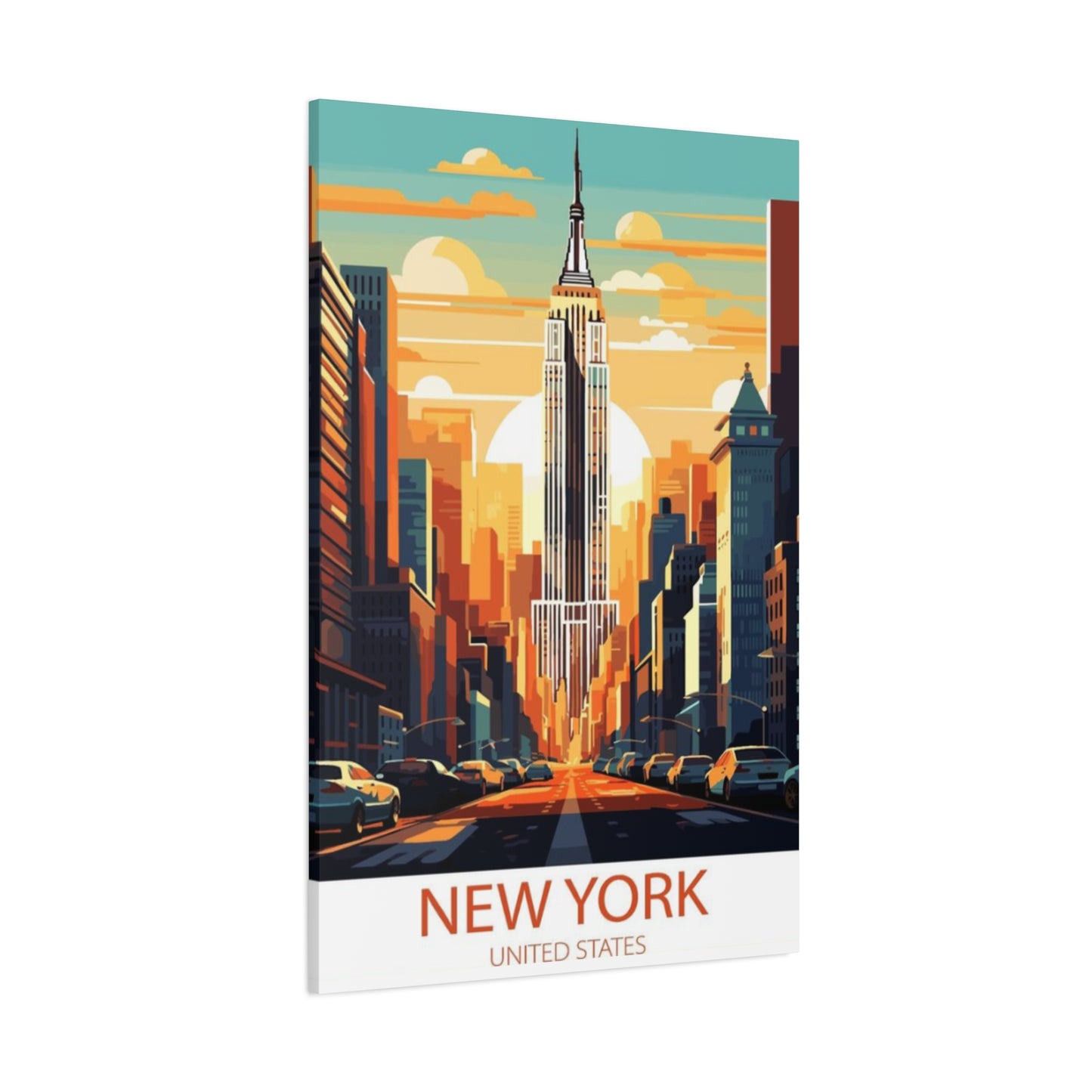 Empire State Building Sunrise NYC Skyline Wall Art & Canvas Prints