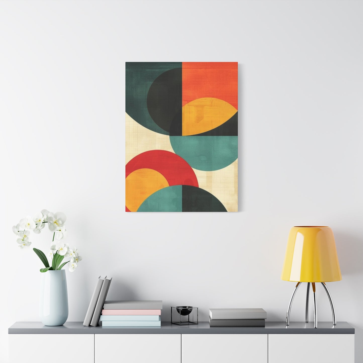 Colorful Circular Abstract Modernism Wall Art & Canvas Prints