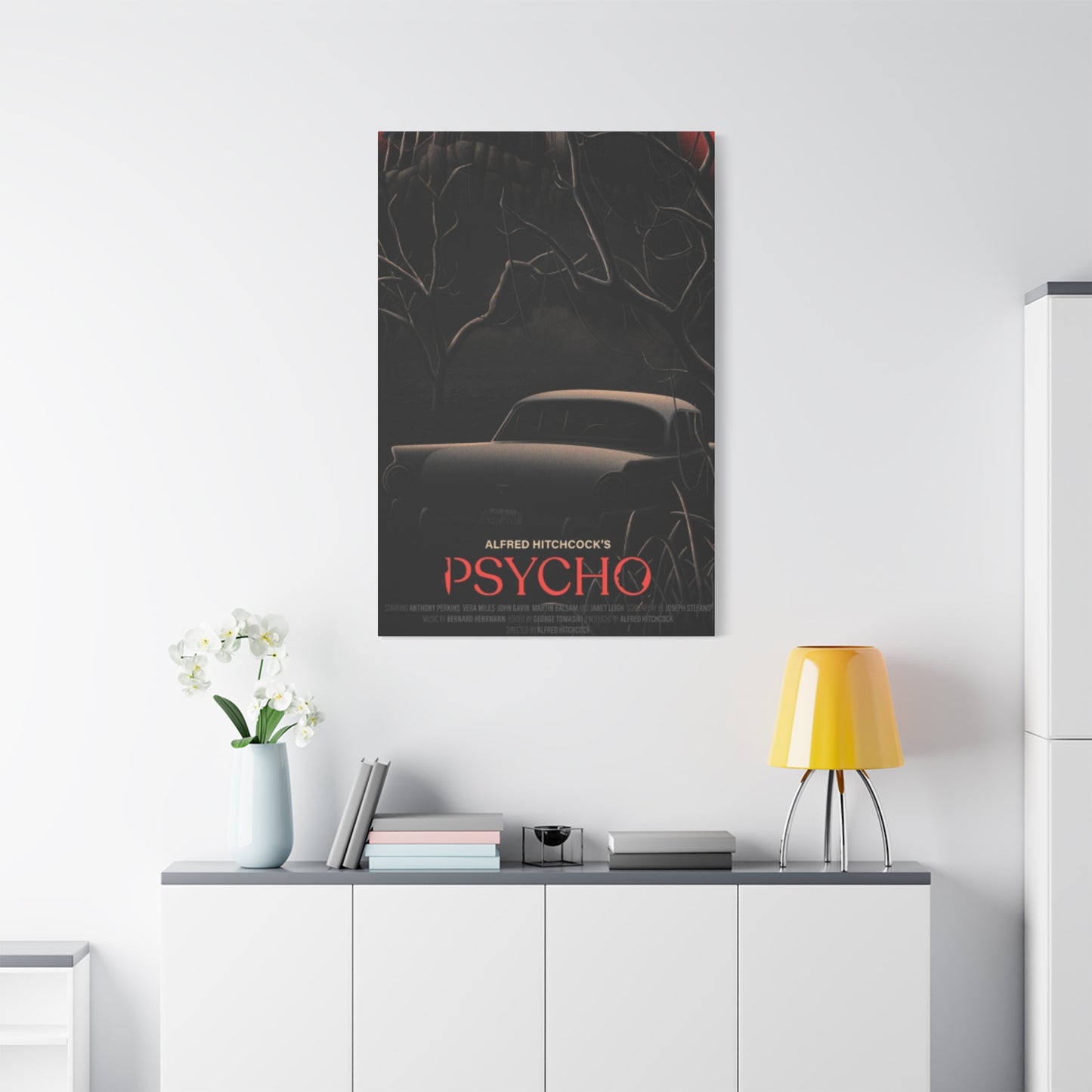 Psycho Horror Movie Poster Wall Art & Canvas Prints