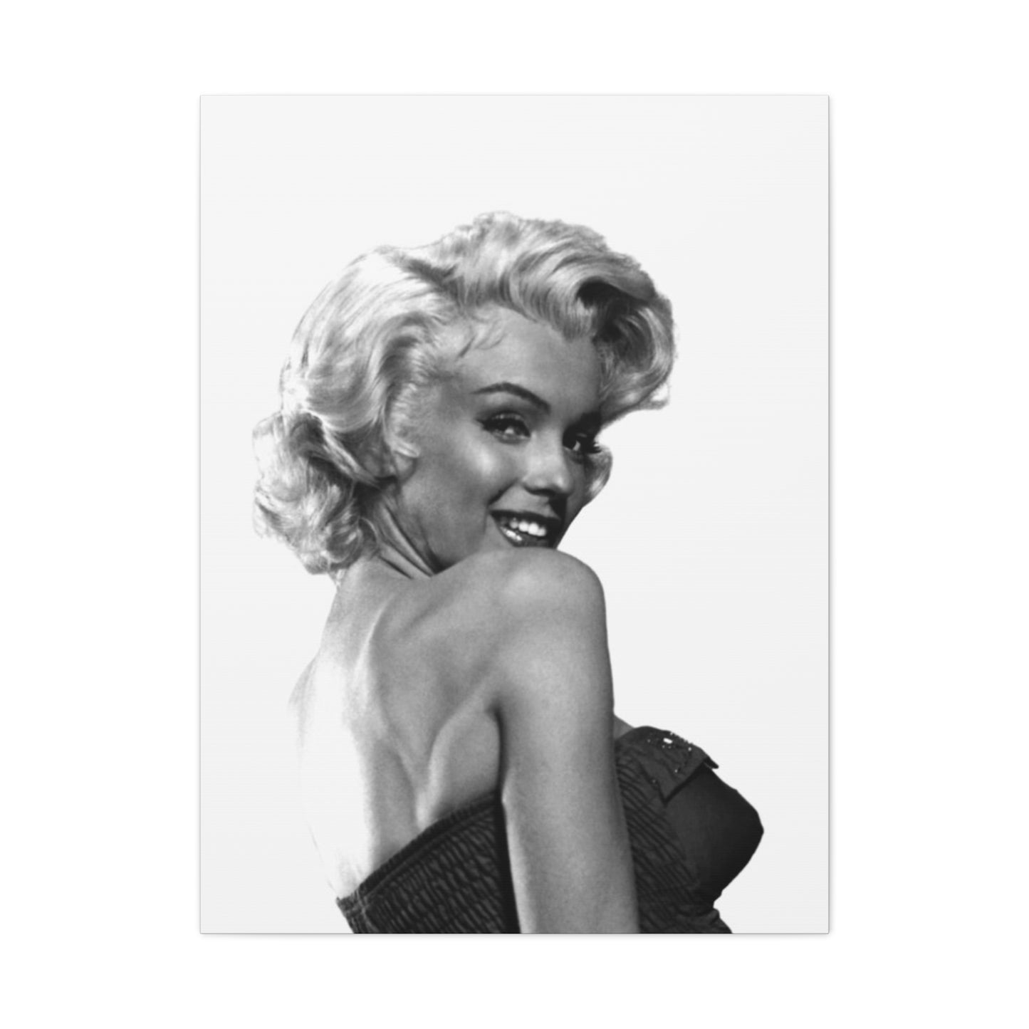 Monochrome Beautiful Marilyn Monroe Candid Wall Art & Canvas Prints