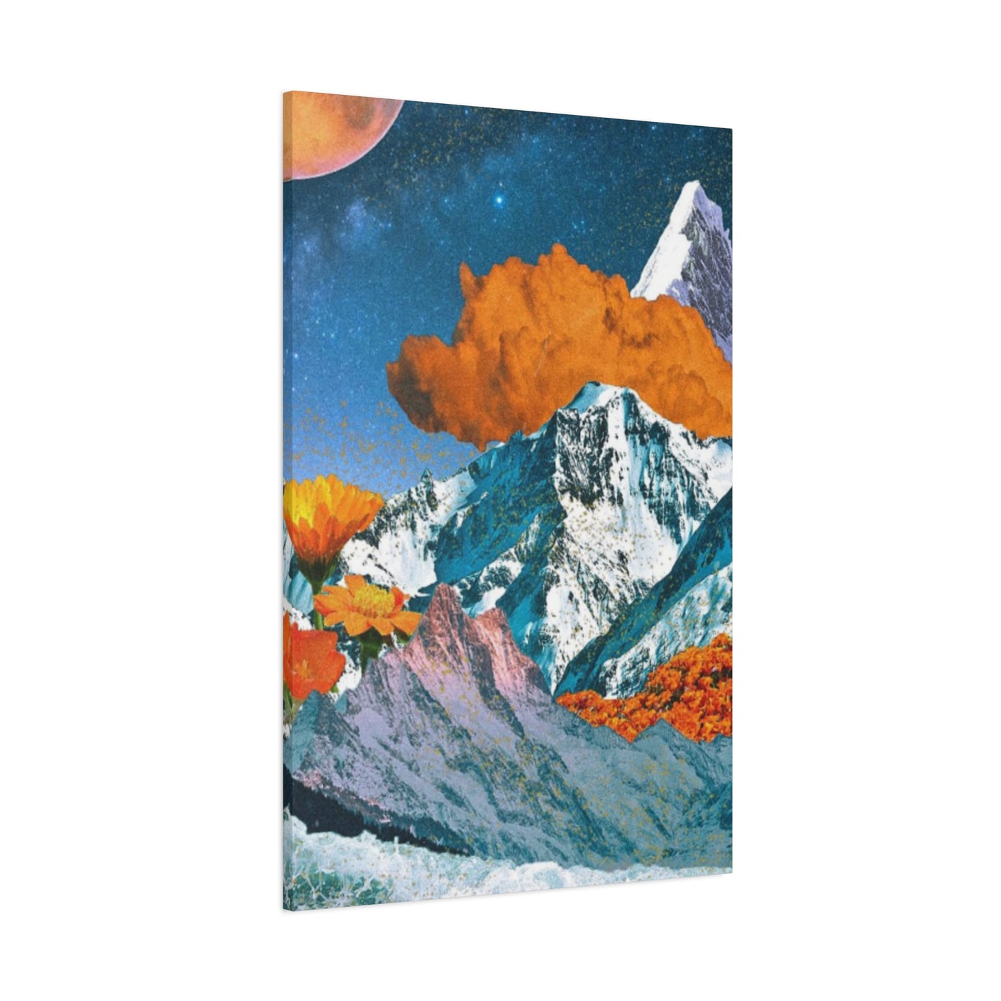 Golden Clouds In Mountain Modernism Wall Art & Canvas Prints