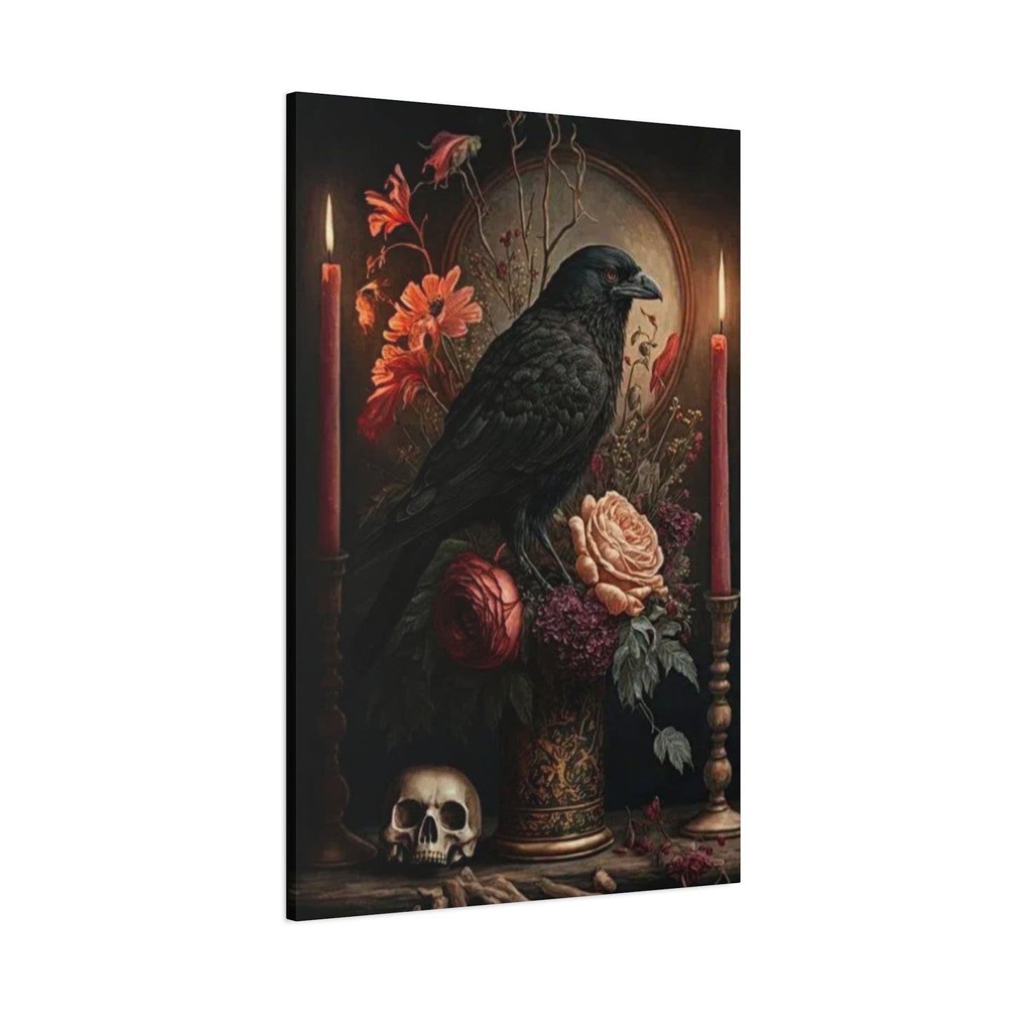 Scary Crow Halloween Wall Art & Canvas Prints