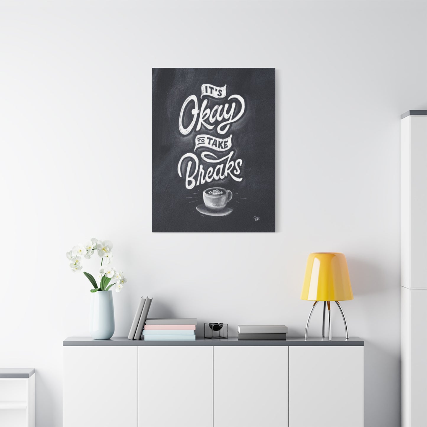 Coffee Chalkboard Wall Art & Canvas Prints