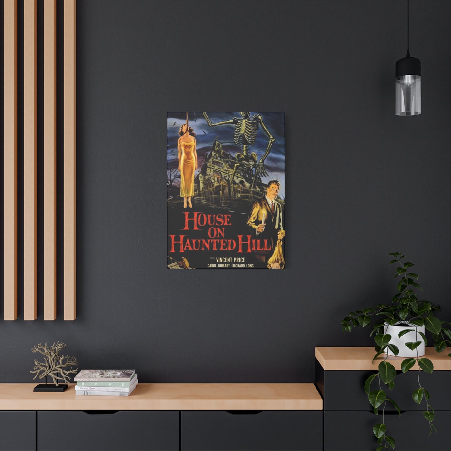 House Of Haunted Hills Horror Movie Poster Wall Art & Canvas Prints