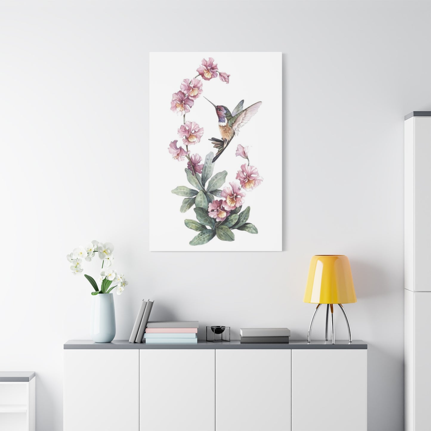 Flying Humming Bird Painting Wall Art & Canvas Prints