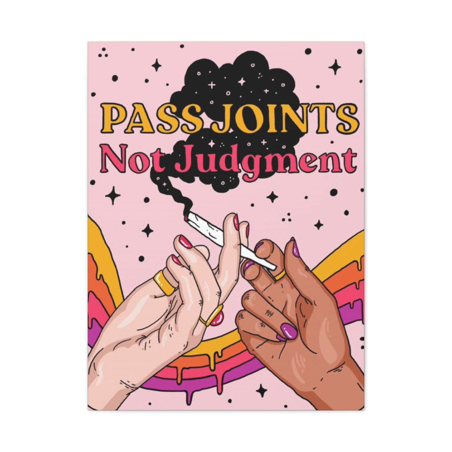 Pass Joints Marijuana Wall Art & Canvas Prints