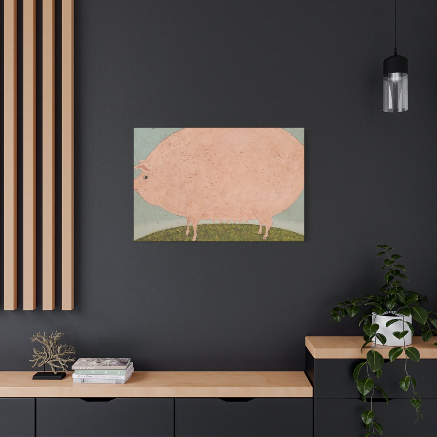 Fat Pig Kimble Warren Wall Art & Canvas Prints