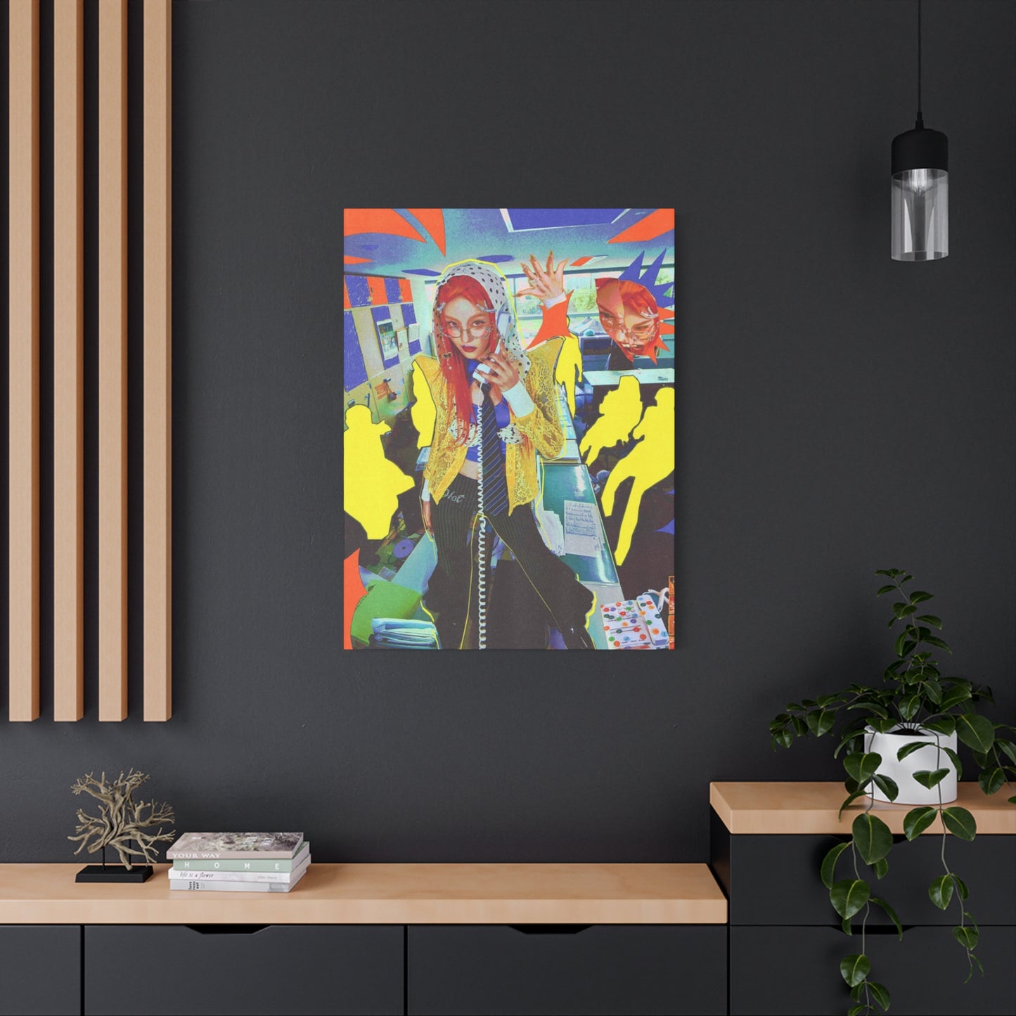 Singing Women Abstract Mixed Media Wall Art & Canvas Prints