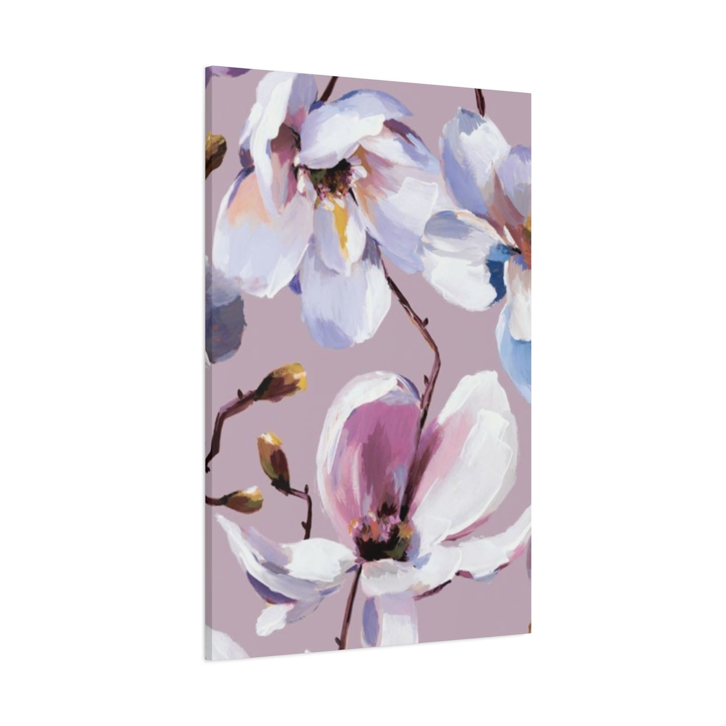 Purple Magnolia Flower Painting Wall Art & Canvas Prints