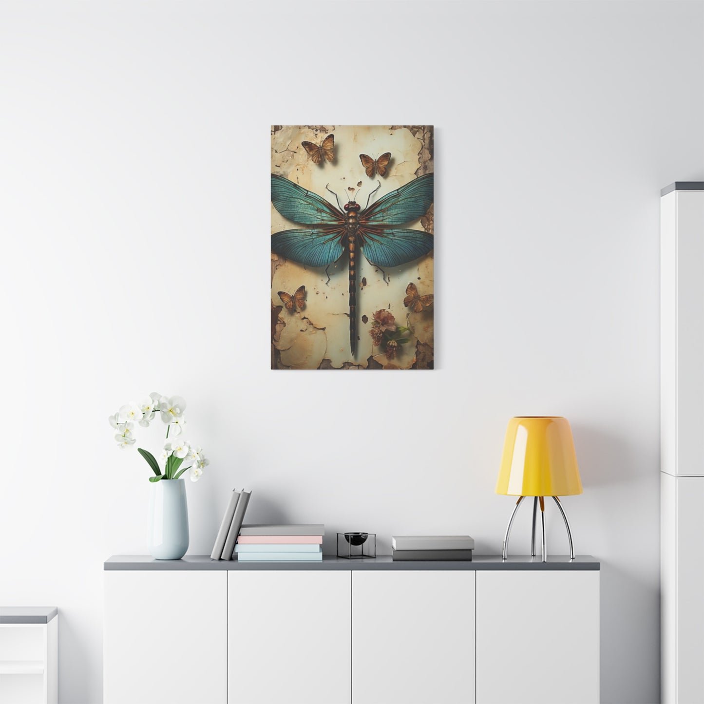 Earthy Dragonfly Wall Art & Canvas Prints