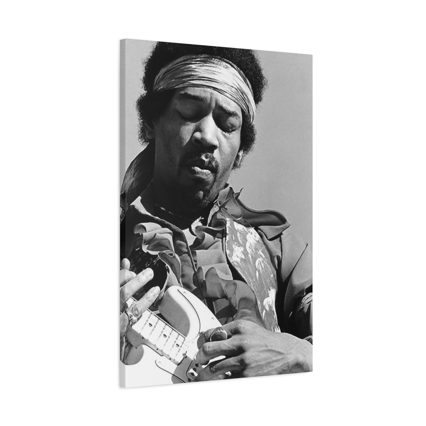 Black & White Jimi Hendrix Poster Wall Art & Canvas Prints