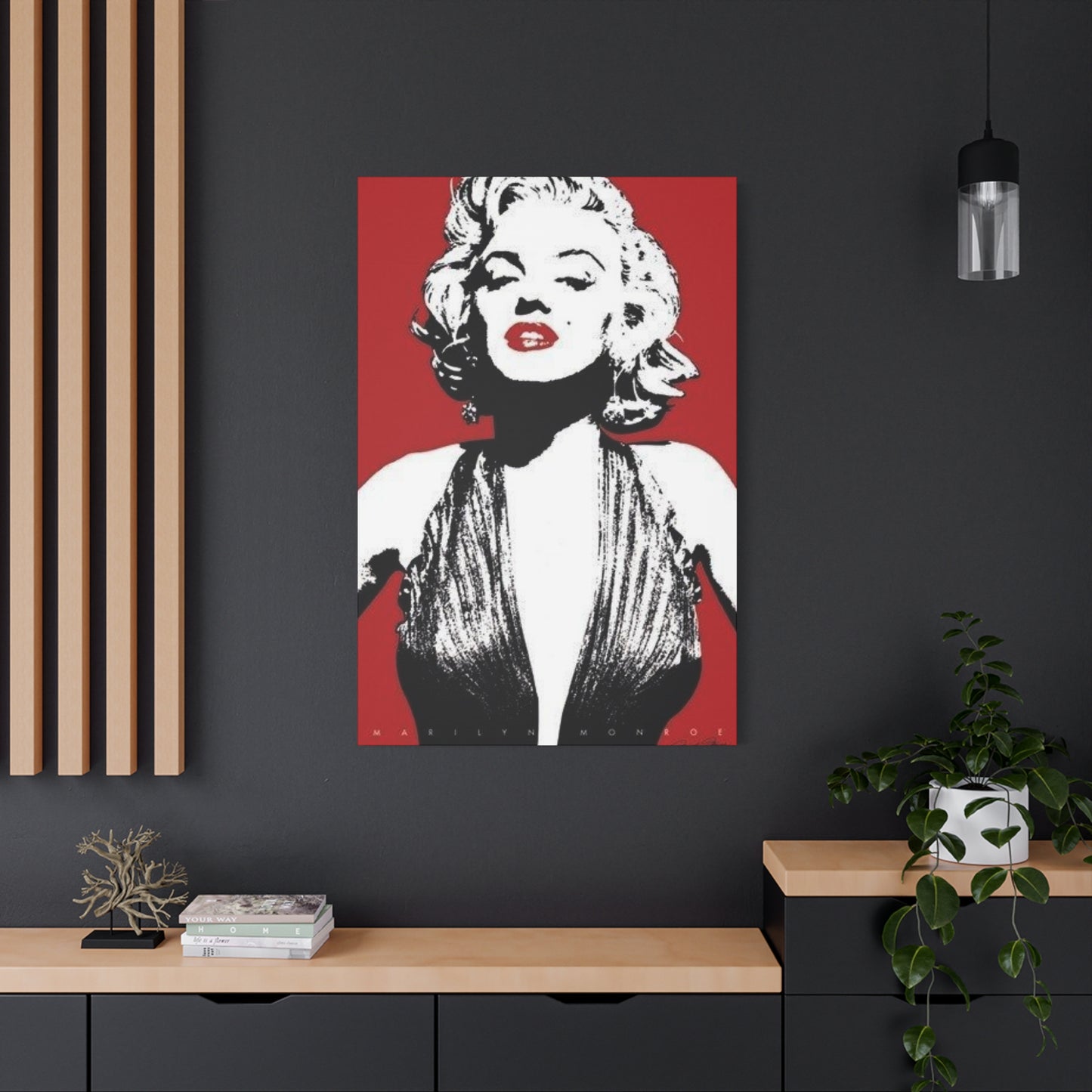 Red Poster Marilyn Monroe Wall Art & Canvas Prints