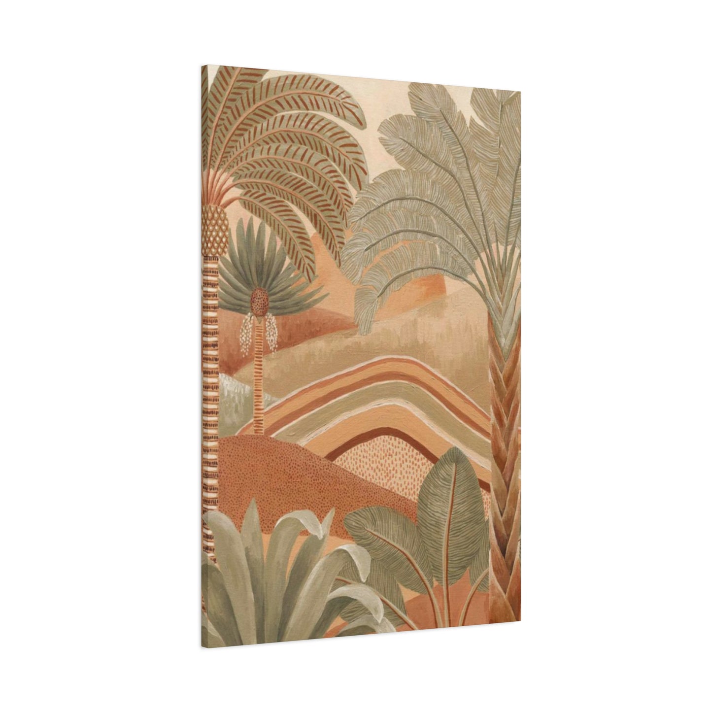 Brown & Green Palm Tree Wall Art & Canvas Prints