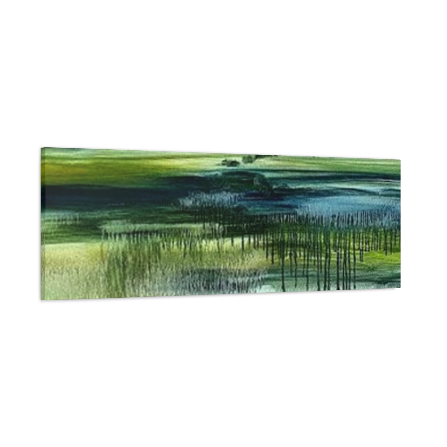 Pond In Grassland Panoramas Wall Art & Canvas Prints