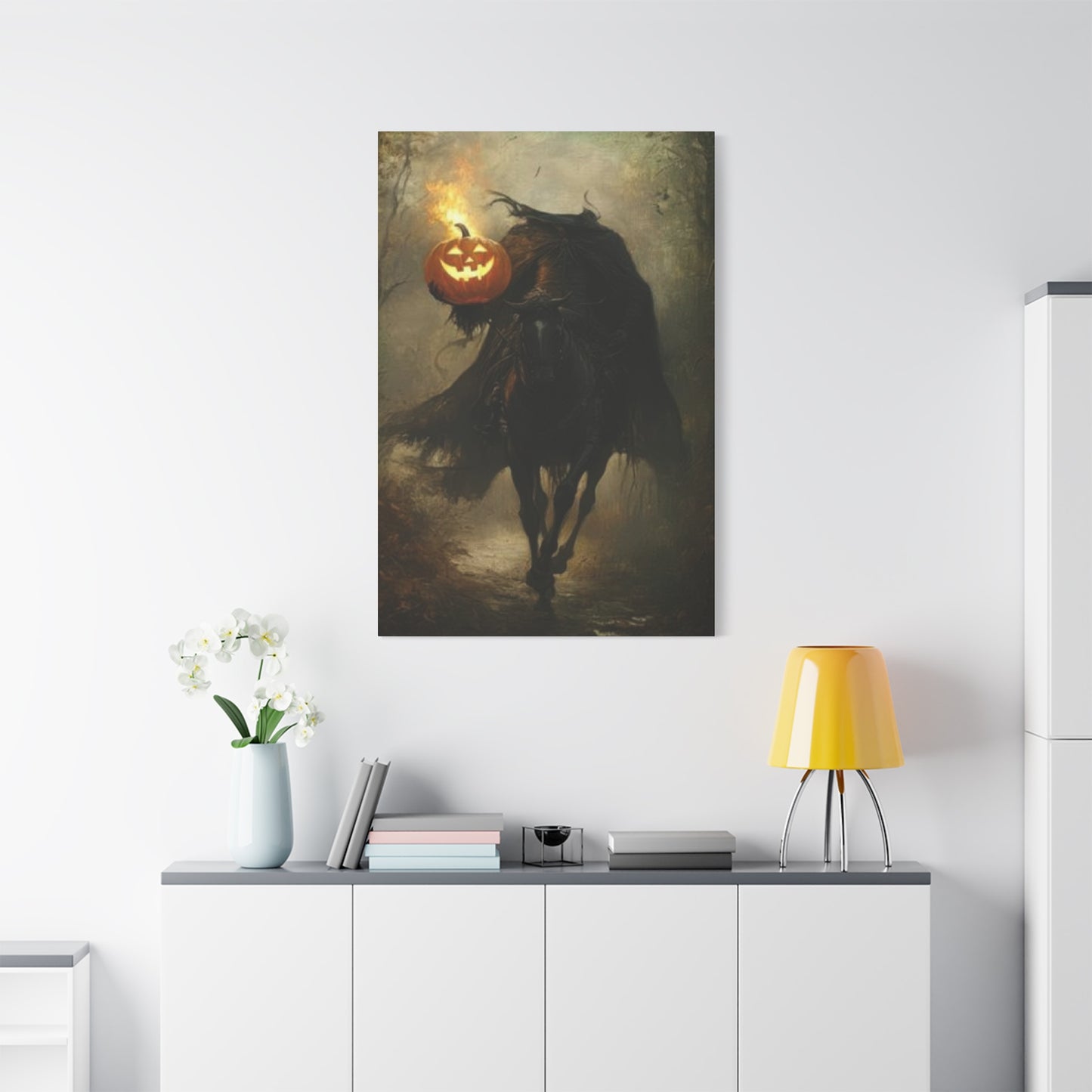 Halloween Horse Rider Wall Art & Canvas Prints