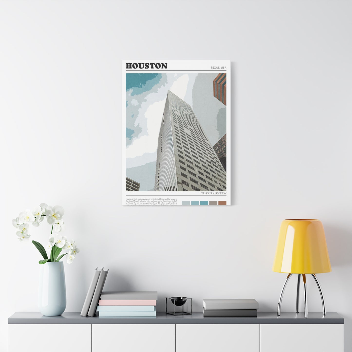 Building in Houston Skylines Wall Art & Canvas Prints