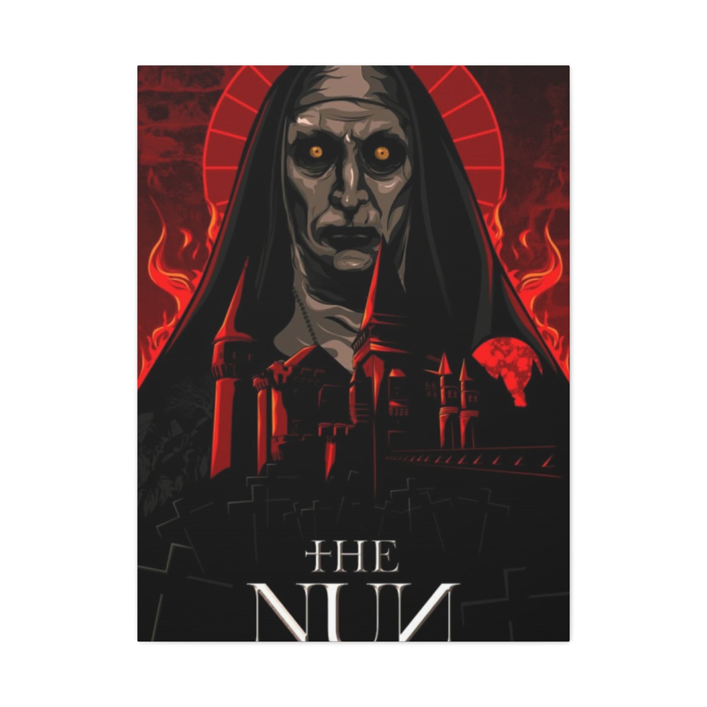 The Nun Horror Movie Poster Wall Art & Canvas Prints