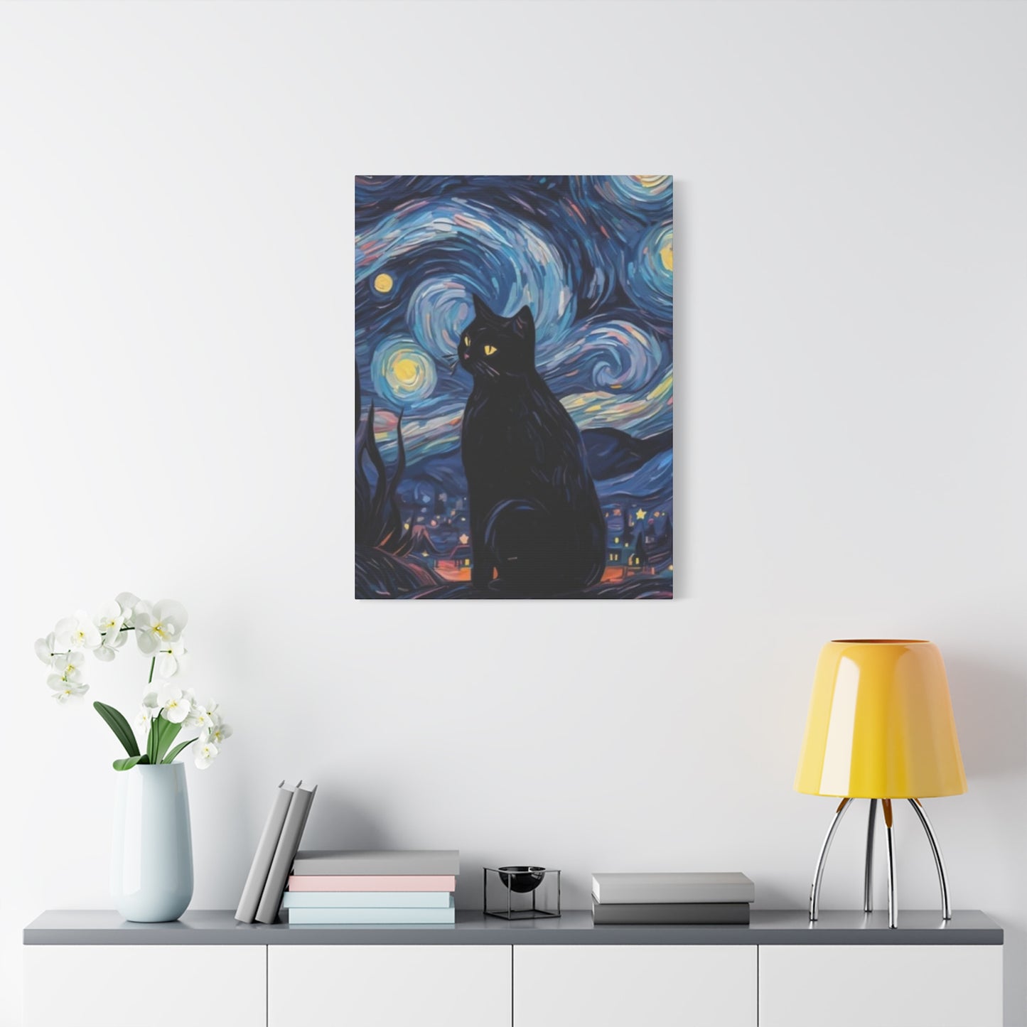 Black Cat Vincent Van Gogh Abstract Modernism Wall Art & Canvas Prints