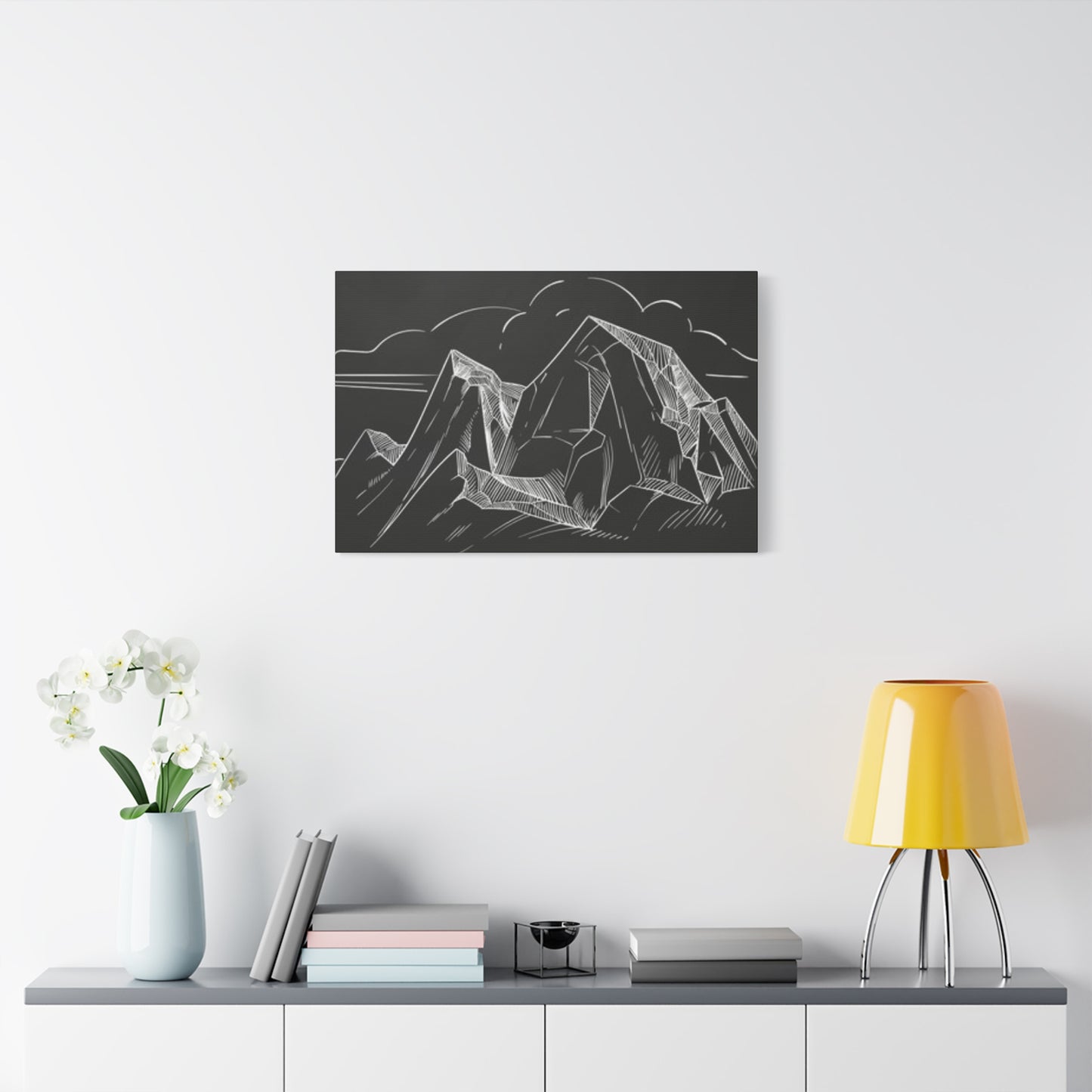 Mountain Chalkboard Wall Art & Canvas Prints