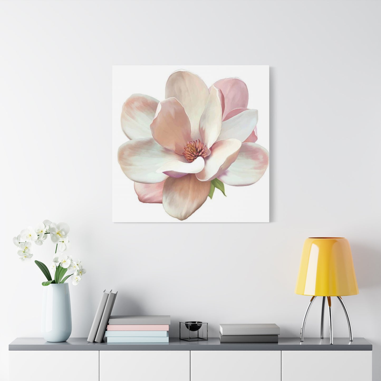 Pink Magnolia Flower Wall Art & Canvas Prints