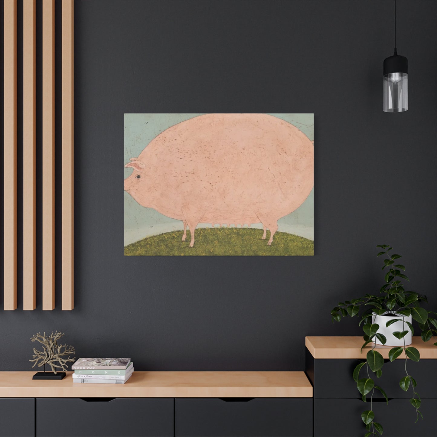 Fat Pig Kimble Warren Wall Art & Canvas Prints