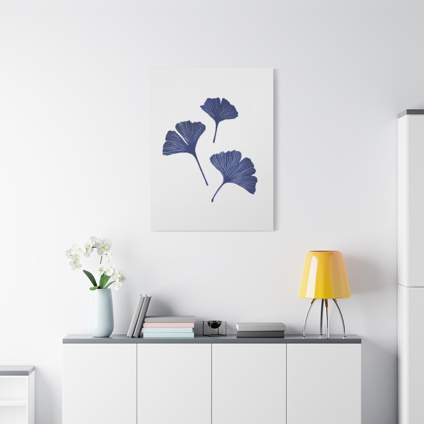 Blue Gingko Entryway Wall Art & Canvas Prints