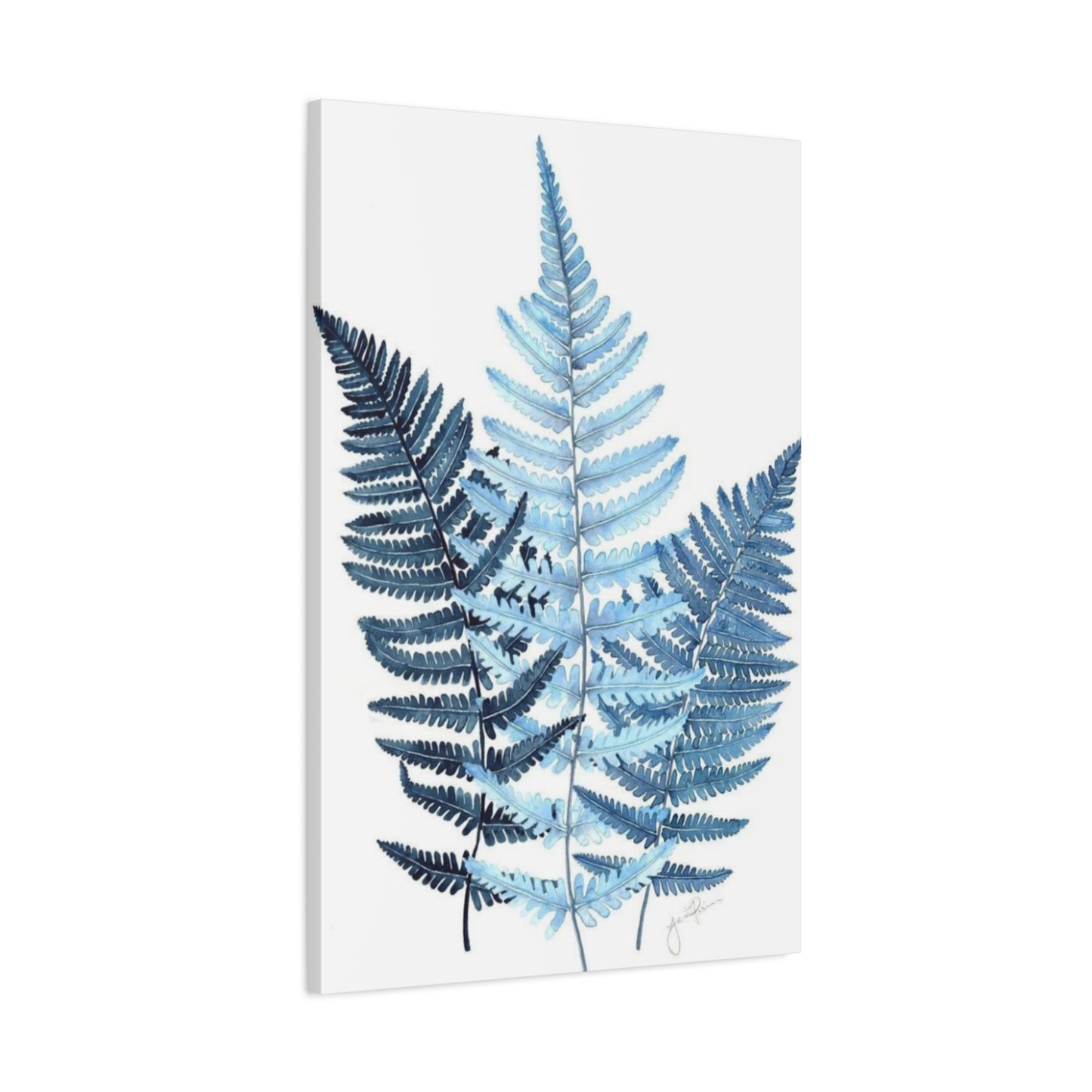 Blue Leaves Entryway Wall Art & Canvas Prints