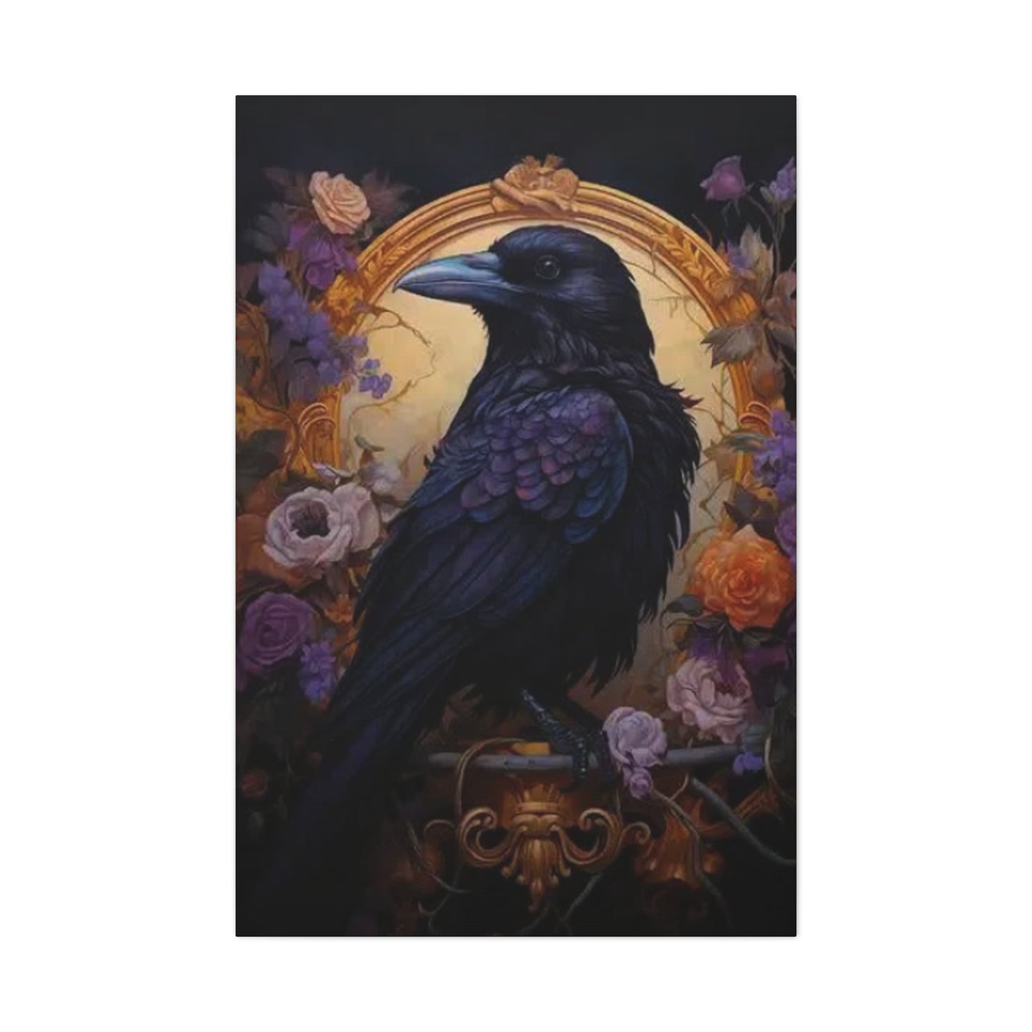 Scary Crow Wall Art & Canvas Prints