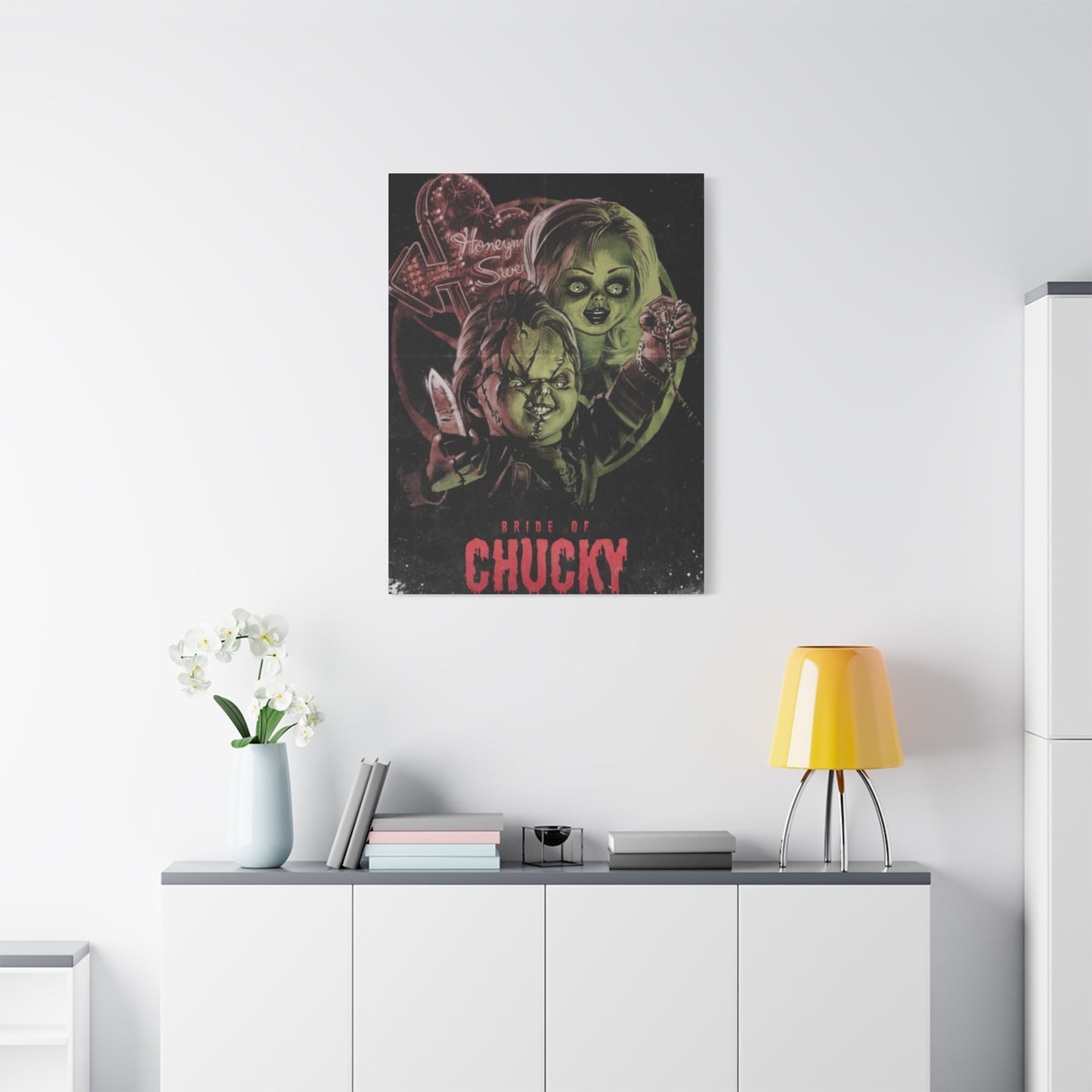 Bride of Chucky Horror Movie Poster Wall Art & Canvas Prints