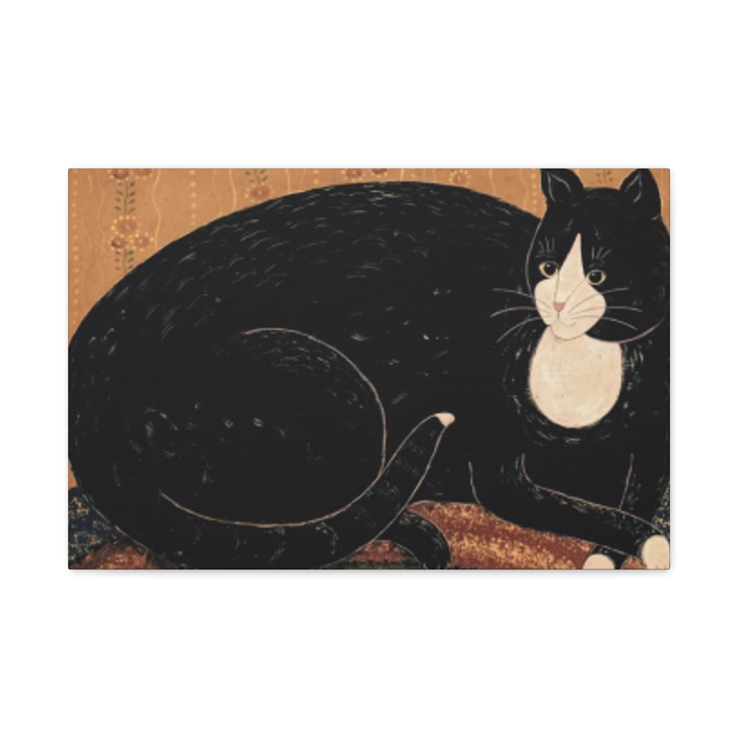 Black Fat Cat Kimble Warren Wall Art & Canvas Prints