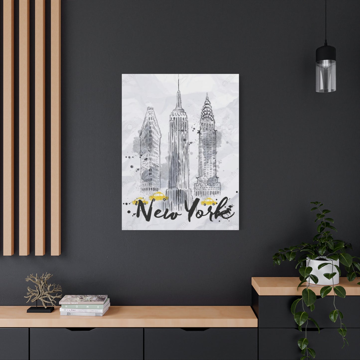 Drawing Of Empire State Building Skyline NYC Skyline Wall Art & Canvas Prints