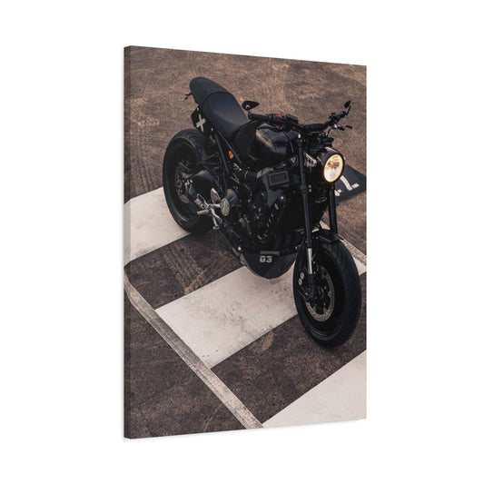 Black Cafe Racer Motorcycle Wall Art & Canvas Prints