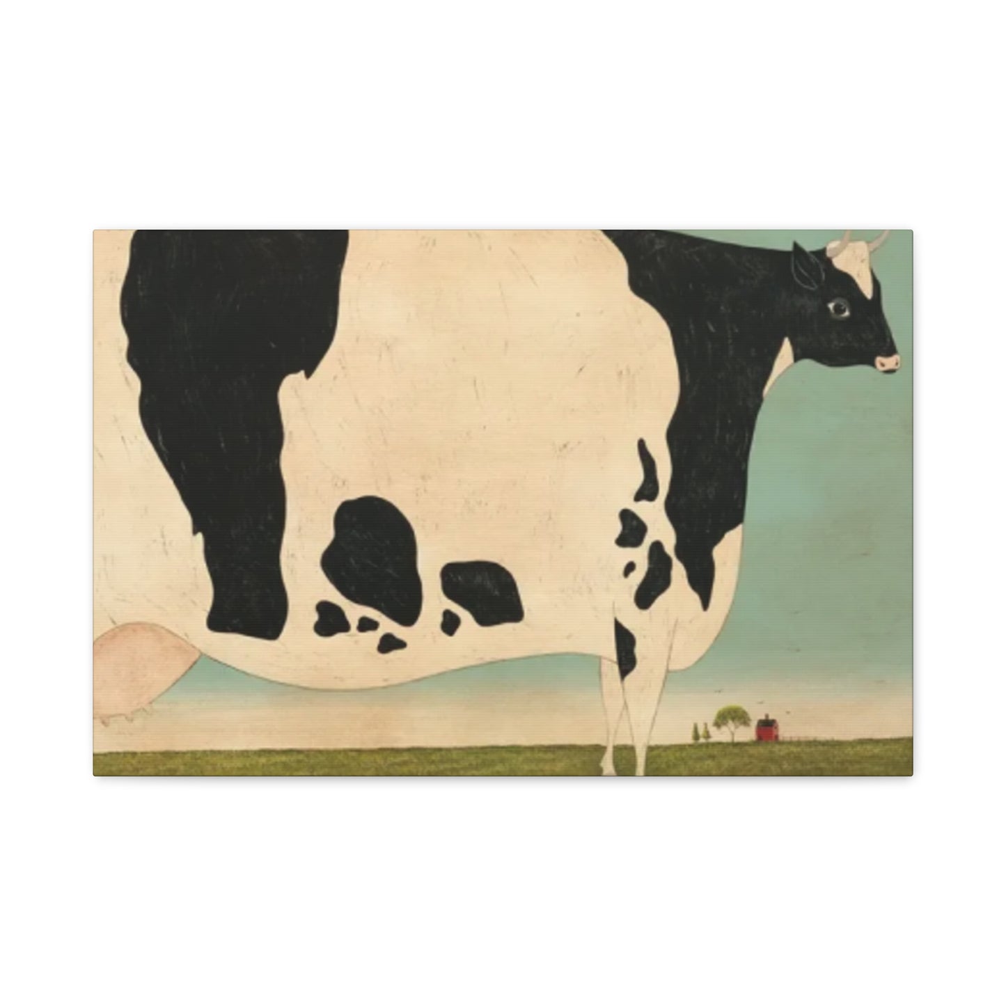 Cow in The Farm Kimble Warren Wall Art & Canvas Prints