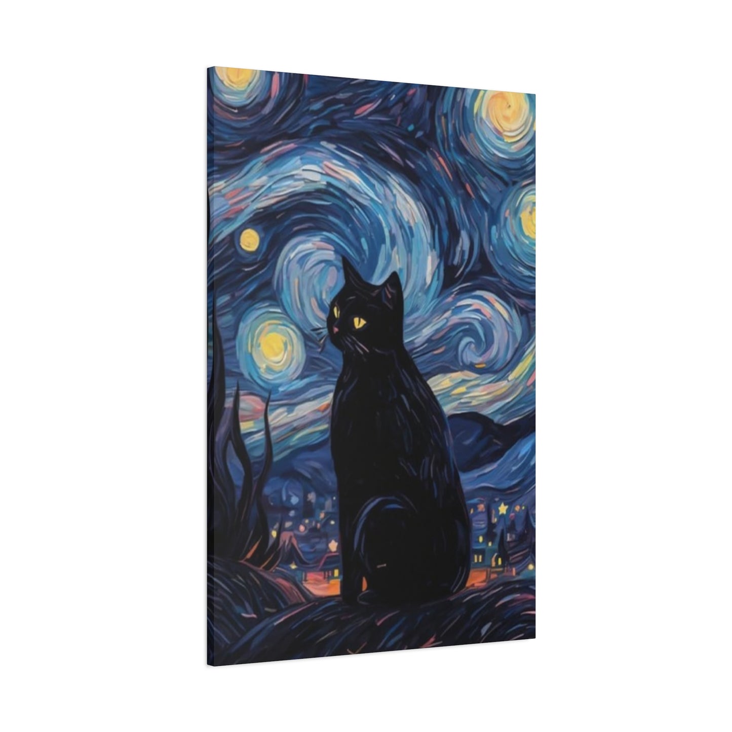 Black Cat Vincent Van Gogh Abstract Modernism Wall Art & Canvas Prints