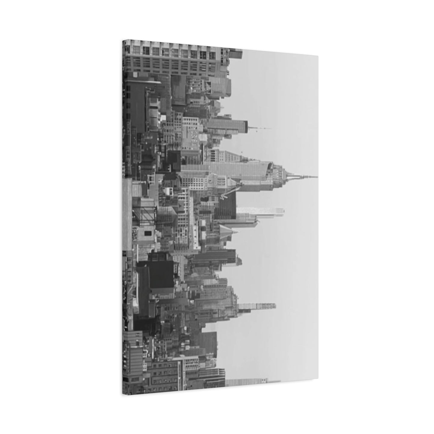 Black & White Manhattan City Skyline NYC Skyline Wall Art & Canvas Prints