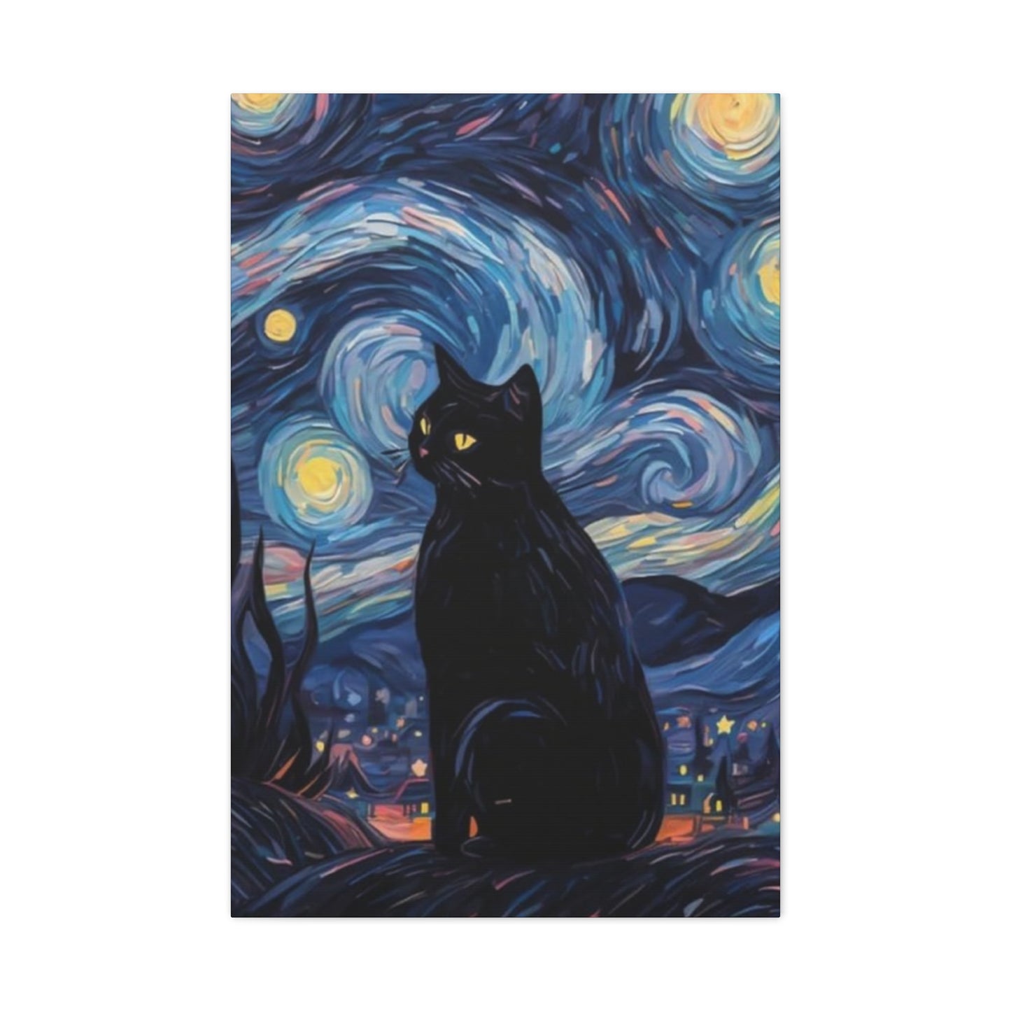 Black Cat Vincent Van Gogh Abstract Modernism Wall Art & Canvas Prints