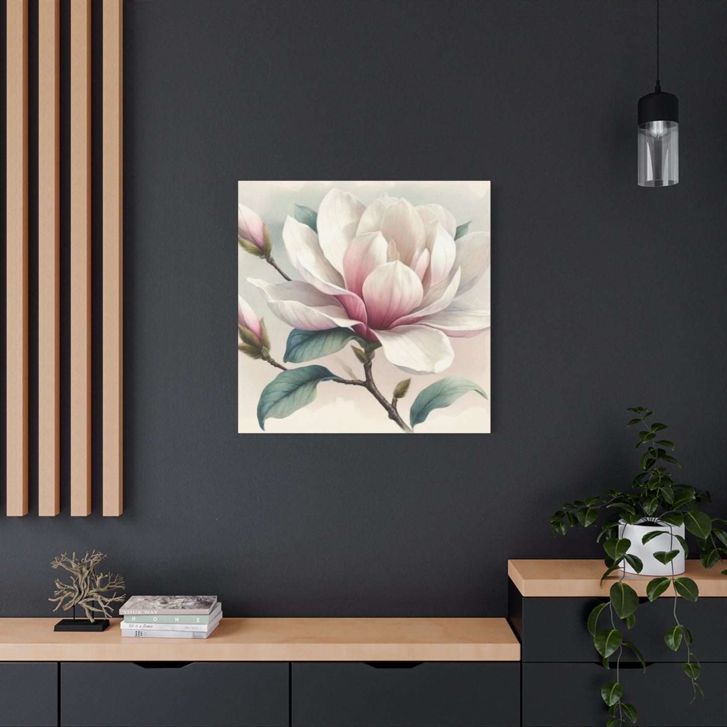 Pink Magnolia Flower Wall Art & Canvas Prints