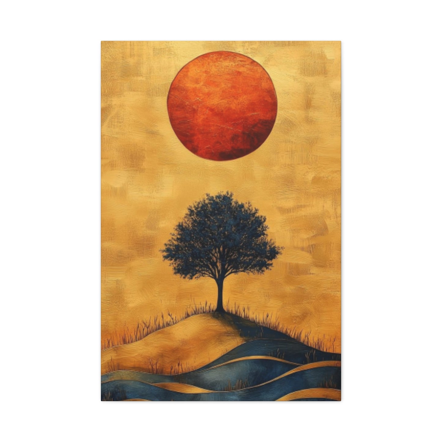 Sun And Tree Modernism Wall Art & Canvas Prints